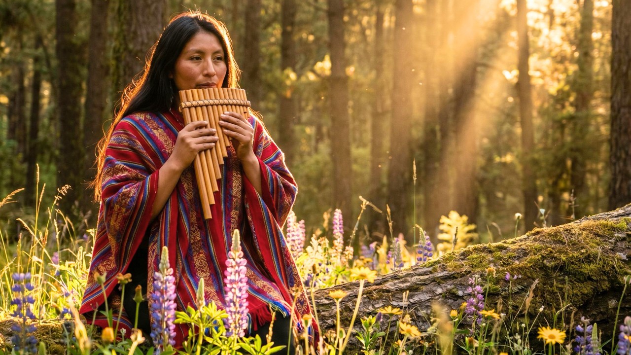 ANDEAN FLUTE MEDITATION 🍃 Anxiety Relief & Healing Pan Flute Music | Inspired by Leo Rojas