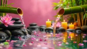 Relaxing Spa Piano & Flowing Water 🌿 Meditation Music for Stress Relief and Mind–Body Balance