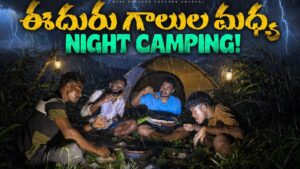Extreme NIGHT CAMPING in Dangerous Winds😱 | Chicken Curry in Nature!