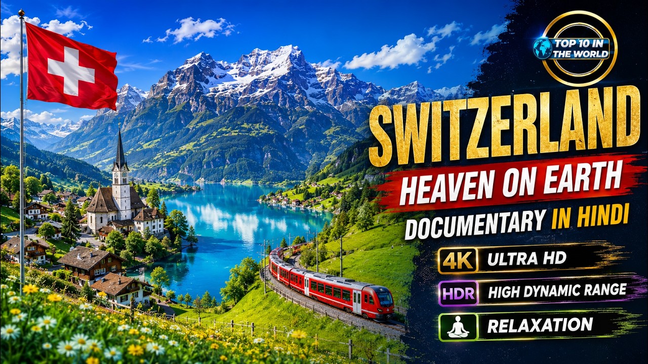 Switzerland – Heaven on Earth Switzerland Documentary in English| 4K HDR | relaxation music