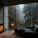 Cozy Library & Warm Rain Ambience 🌧️ 528Hz Healing Music for Anxiety Relief (1 Hour)