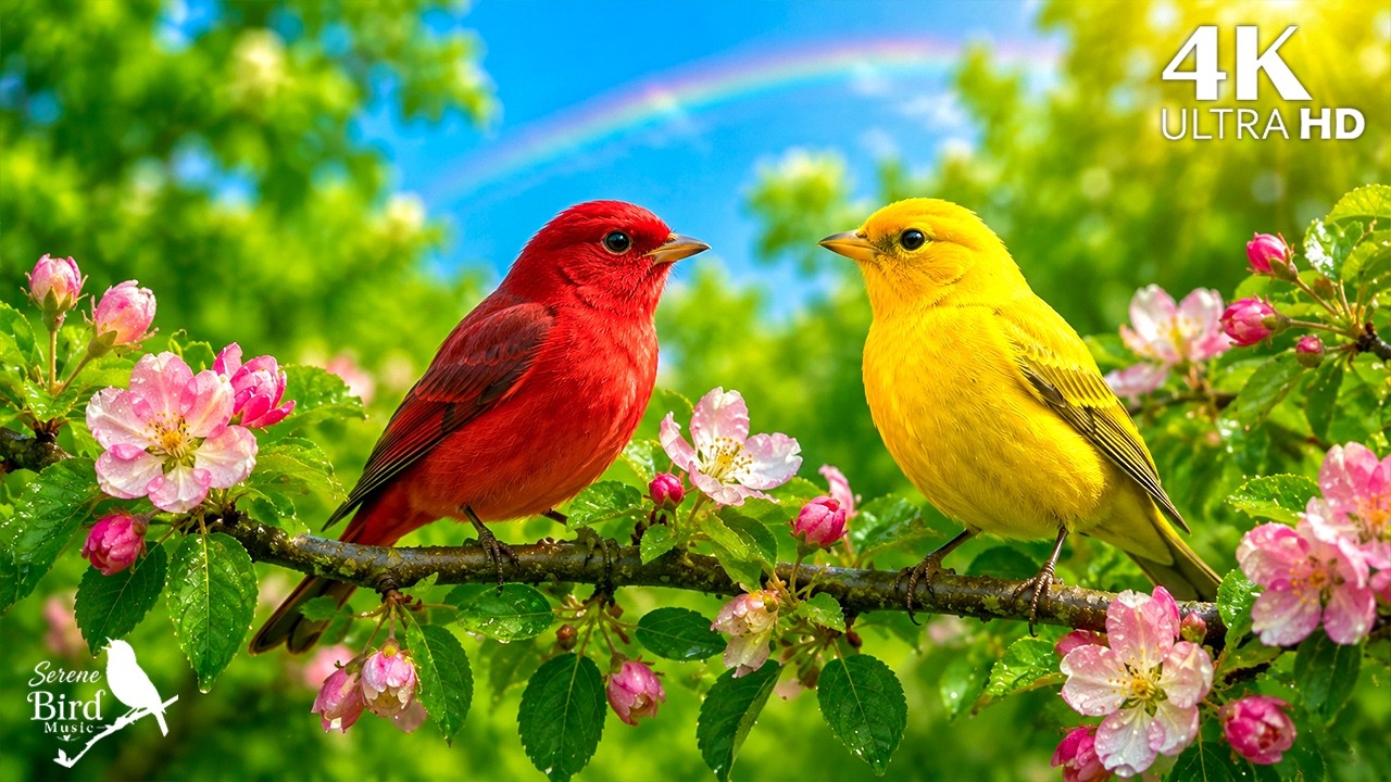 🌿 Relaxing Bird Sounds & Piano Music | Beautiful Nature Sounds for Deep Relaxation & Mindfulness