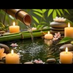 Relaxation Music: Bamboo Water Fountain + Healing Piano 🌿 Sleep Music, Meditation and Nature Sounds