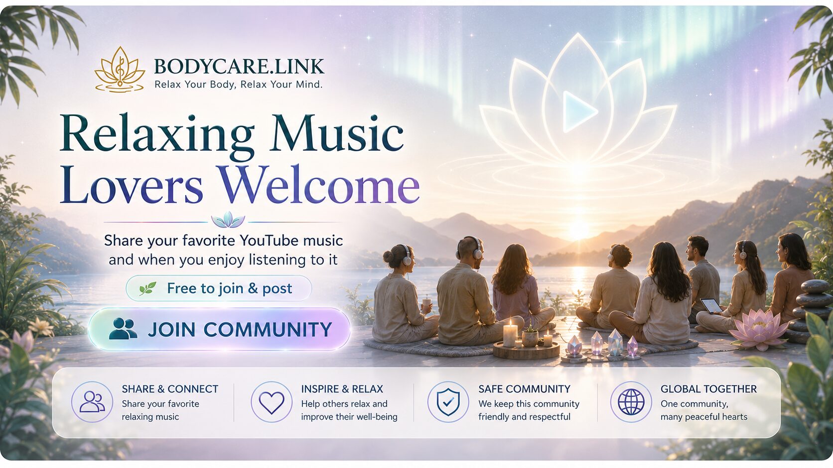 Join BODYCARE.LINK Relaxing Music Community