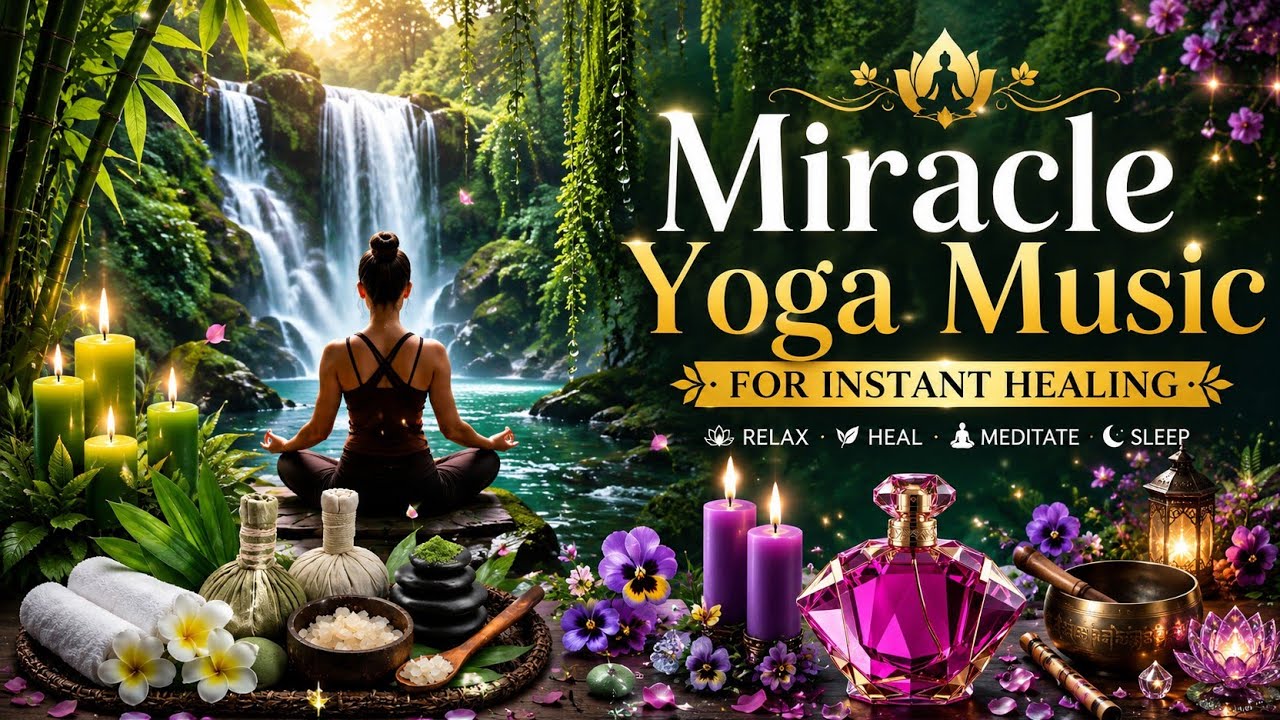 Miracle Yoga Music for Instant Healing 🌿 |Yoga • Meditation • Spa • Stress Relief@Divinemantraflows
