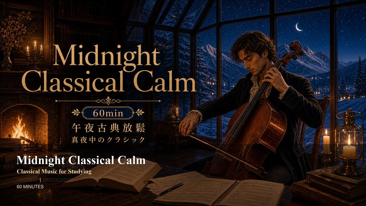 Midnight Classical Calm 60min | Classical Music for Studying