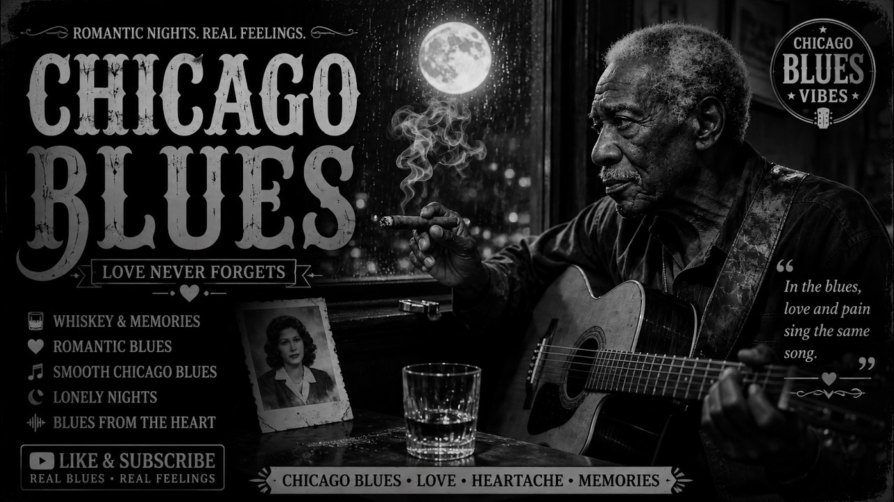 Midnight Chicago Blues & Smooth Jazz | Relaxing Music for Work,Deep Focus&Peaceful Nights.ONLY YOU
