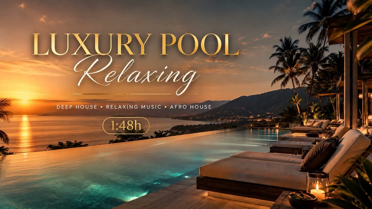 Luxury Pool Relaxing | Deep House | Afro House | Relaxing Music | 1:48h Mix