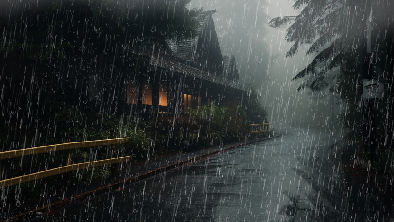 Heavy Rainstorm Sounds for Sleeping – White Noise to Beat Insomnia & Relax – ASMR