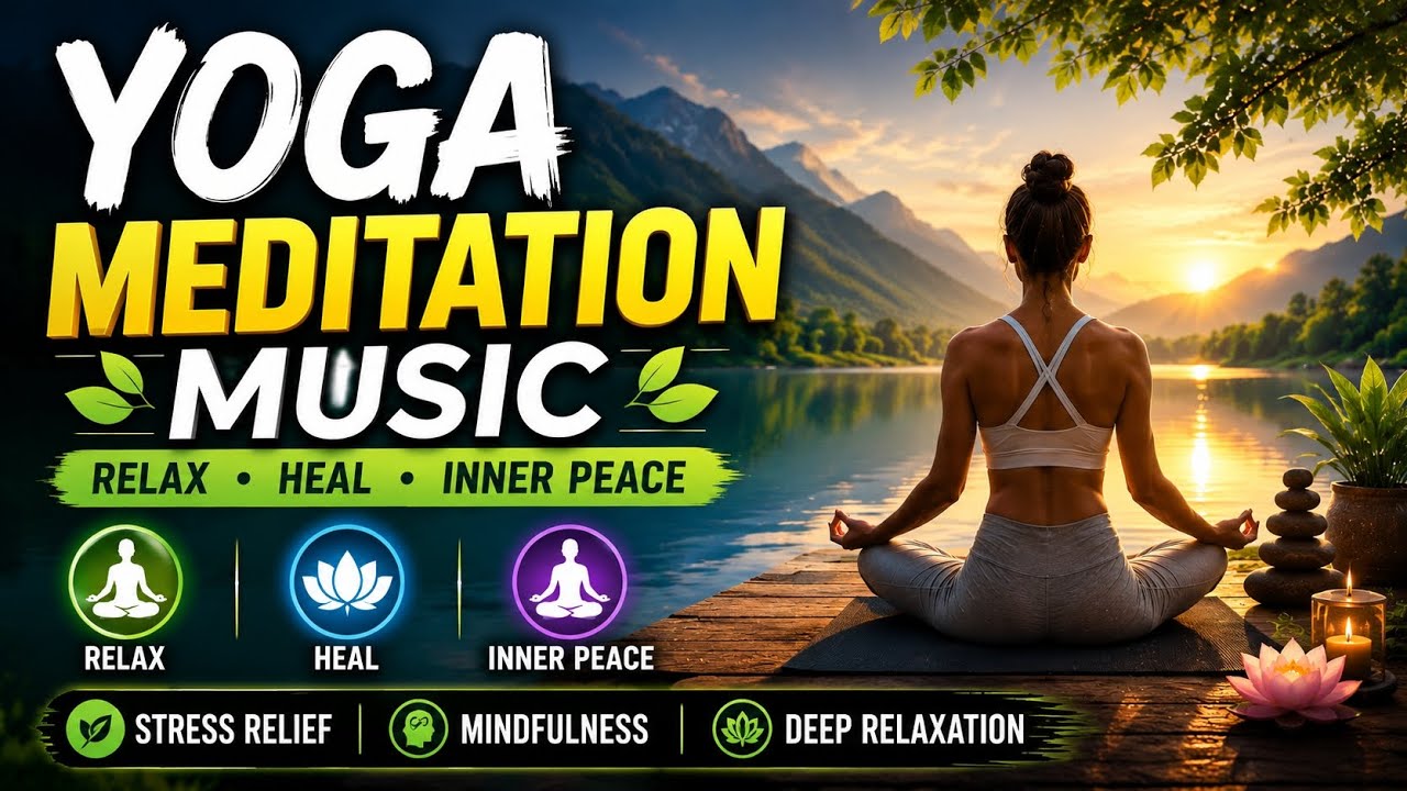Yoga Music 🧘 | Relaxing Meditation Music for Stress Relief, Healing & Inner Peace
