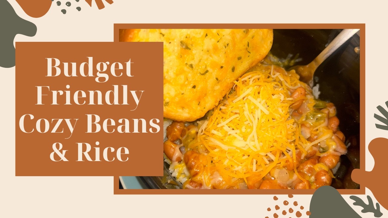 RECIPE: COOK BUDGET FRIENDLY BEANS AND RICE WITH ME TO RELAXING MUSIC