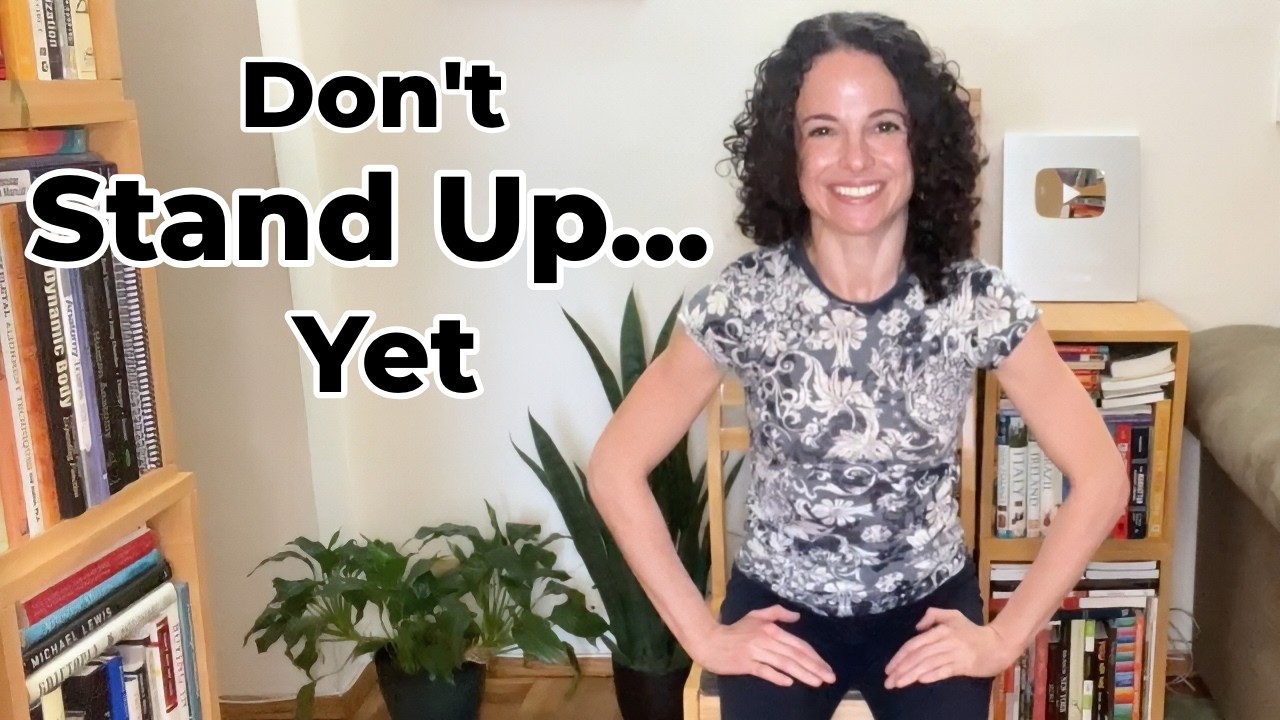 Feel Stiff After Sitting? Self-Massage & Stretch Before & After Standing Up