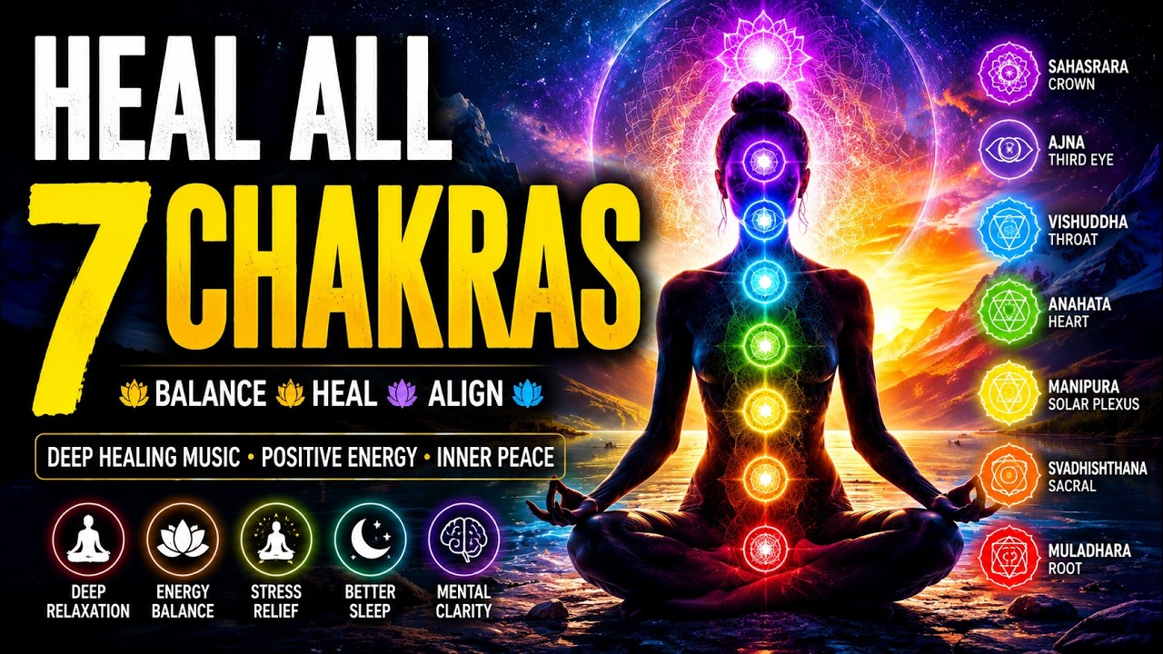 Heal All 7 Chakras While You Sleep | Meditation Music