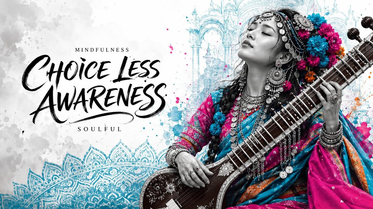 Choiceless Awareness Meditation | Mindfulness with Soulful Sitar Music for Inner Peace & Relaxation