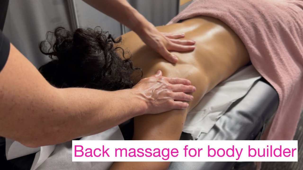 Back & Shoulder Massage for Bodybuilder Marfi 💪 | Muscle Recovery & Bodybuilding Massage Benefits
