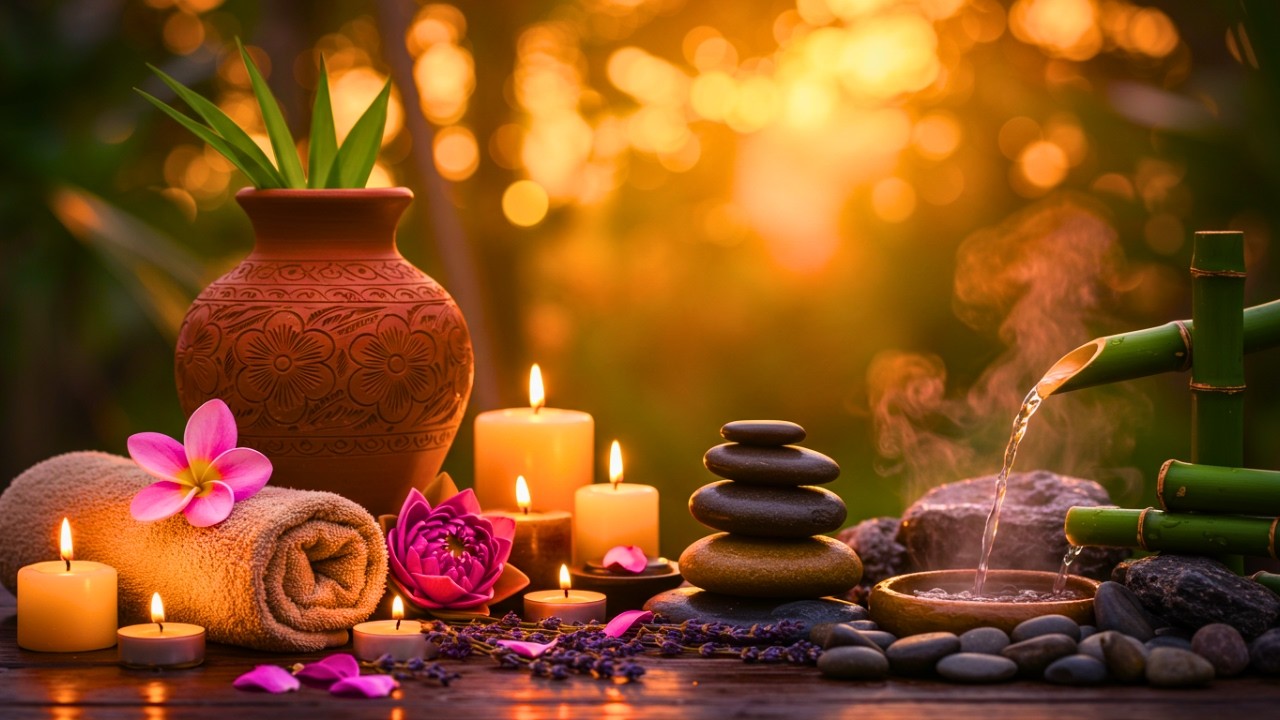 Healing Music for Inner Peace 🌿 Peaceful Piano with Bamboo Water Sounds to Calm Anxiety & Depression