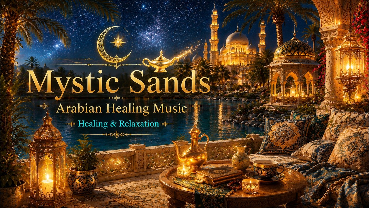 Arabian Healing Music ✨ Relaxing | Stress Relief & Sleep | Starlit Sands| Mystic Sands