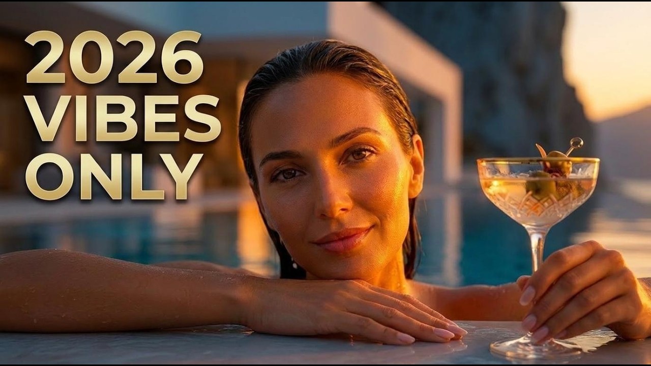 Deep House Sunset Rooftop Vibes | Luxury Chillout Lounge & Study Music 2026