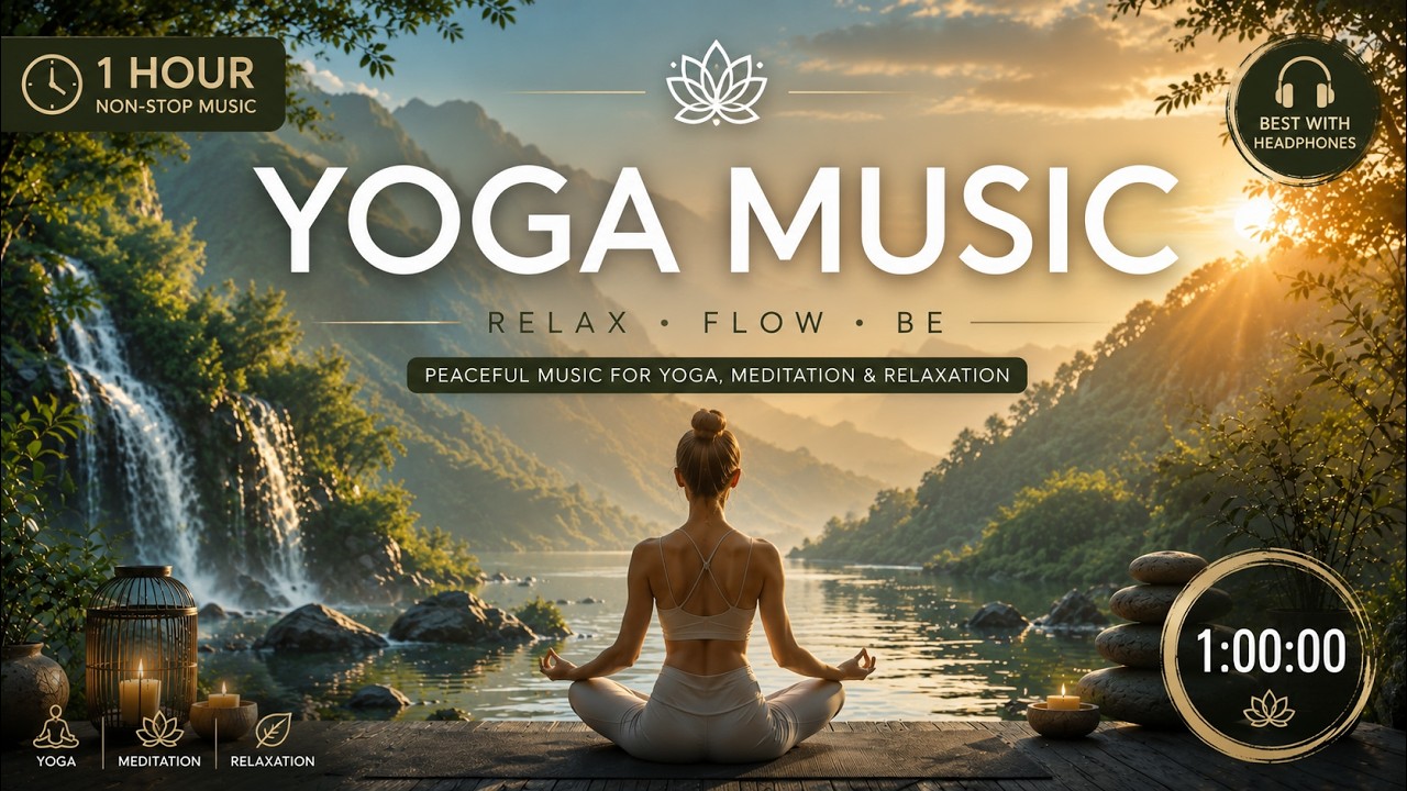 1 Hour Yoga Music | Relaxing Meditation Music for Stress Relief, Deep Sleep & Inner Peace