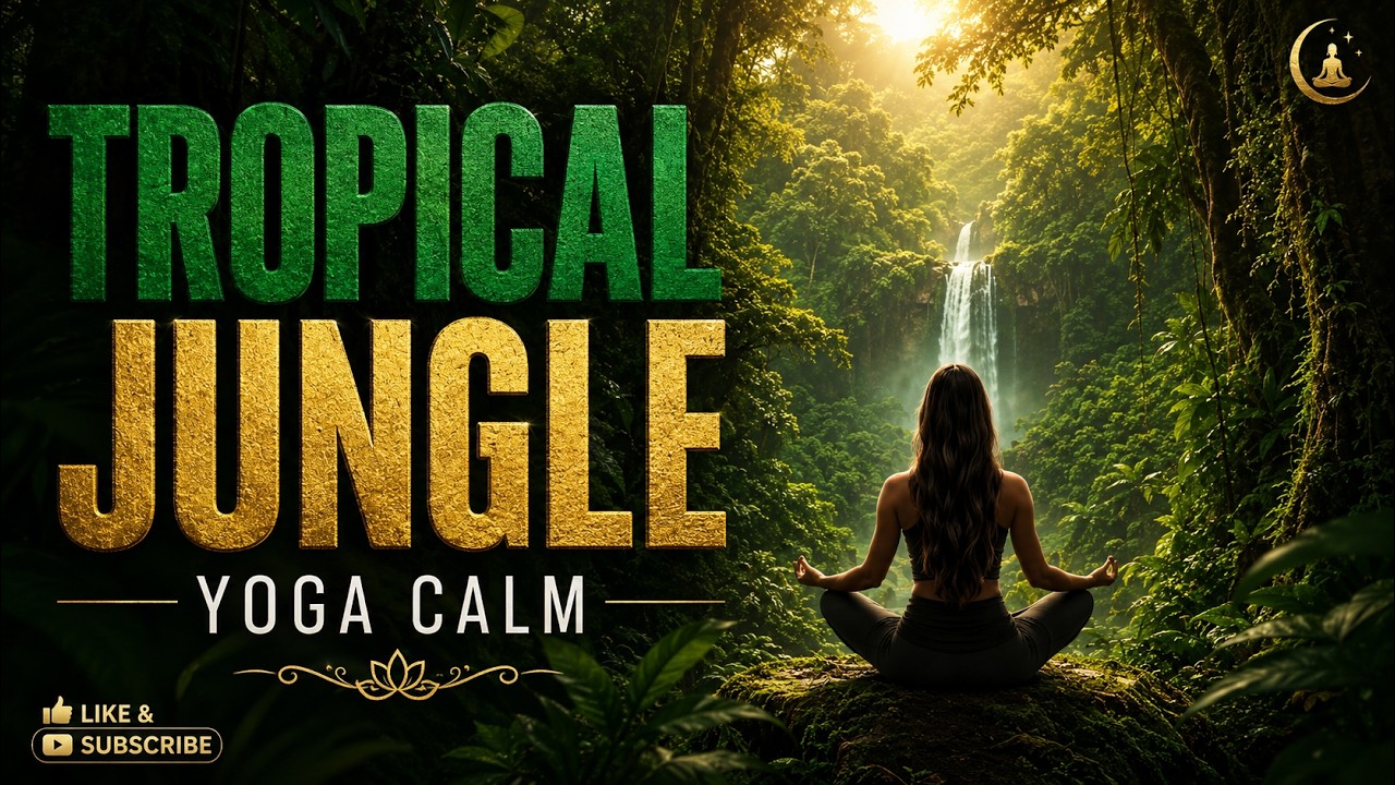Tropical Jungle Yoga Music 🌿 Relaxing Meditation Music for Stress Relief & Inner Peace