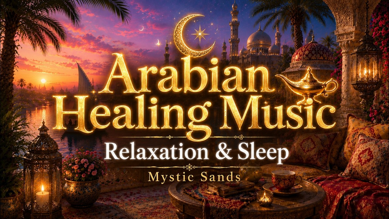 Arabian Healing Music ✨ Relaxing Oud, Qanun | Sleep & Insomnia Relief ｜Midnight Oasis｜Mystic Sands