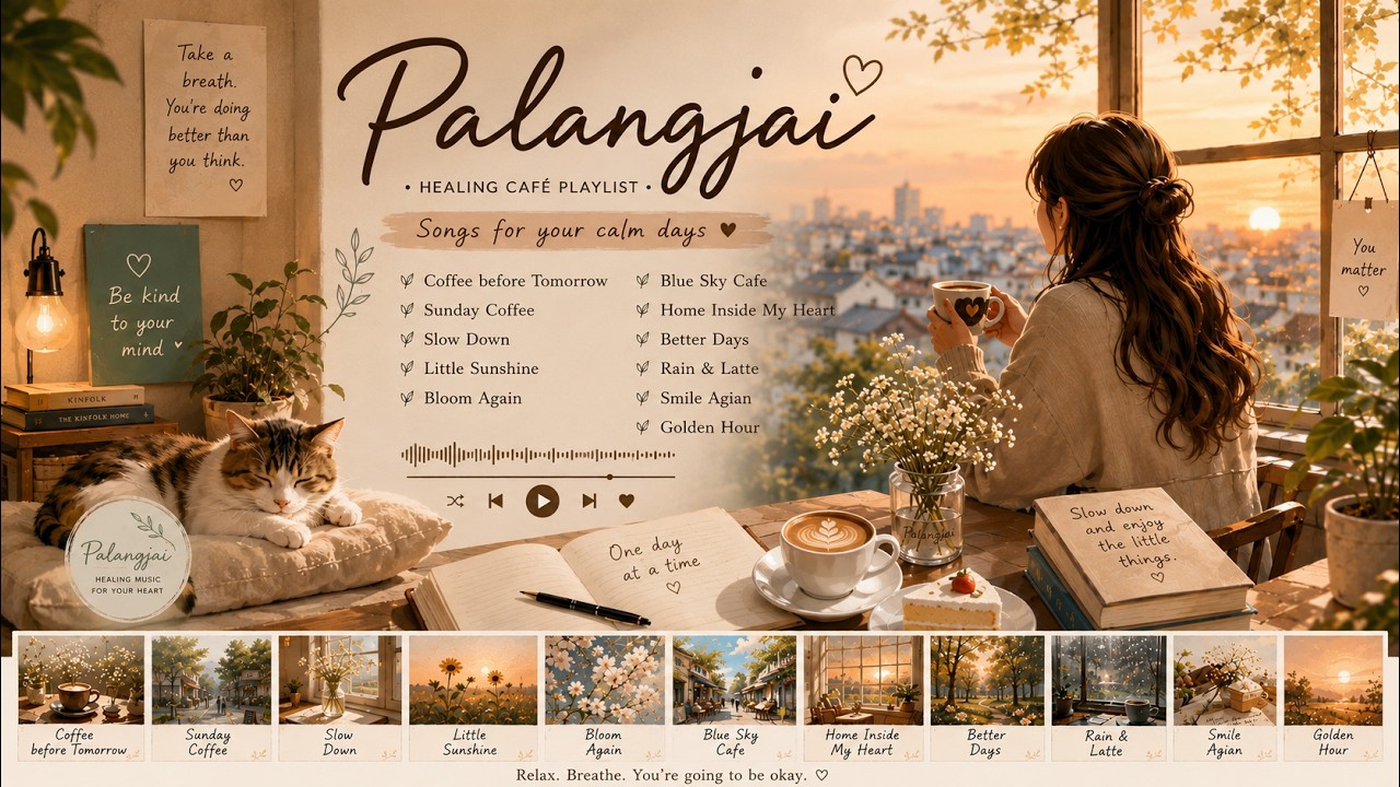 Songs for Your Calm Days#CafeMusic#Lofi#RelaxingMusic#StudyMusic#PositiveVibes#Cozy#GoldenHour