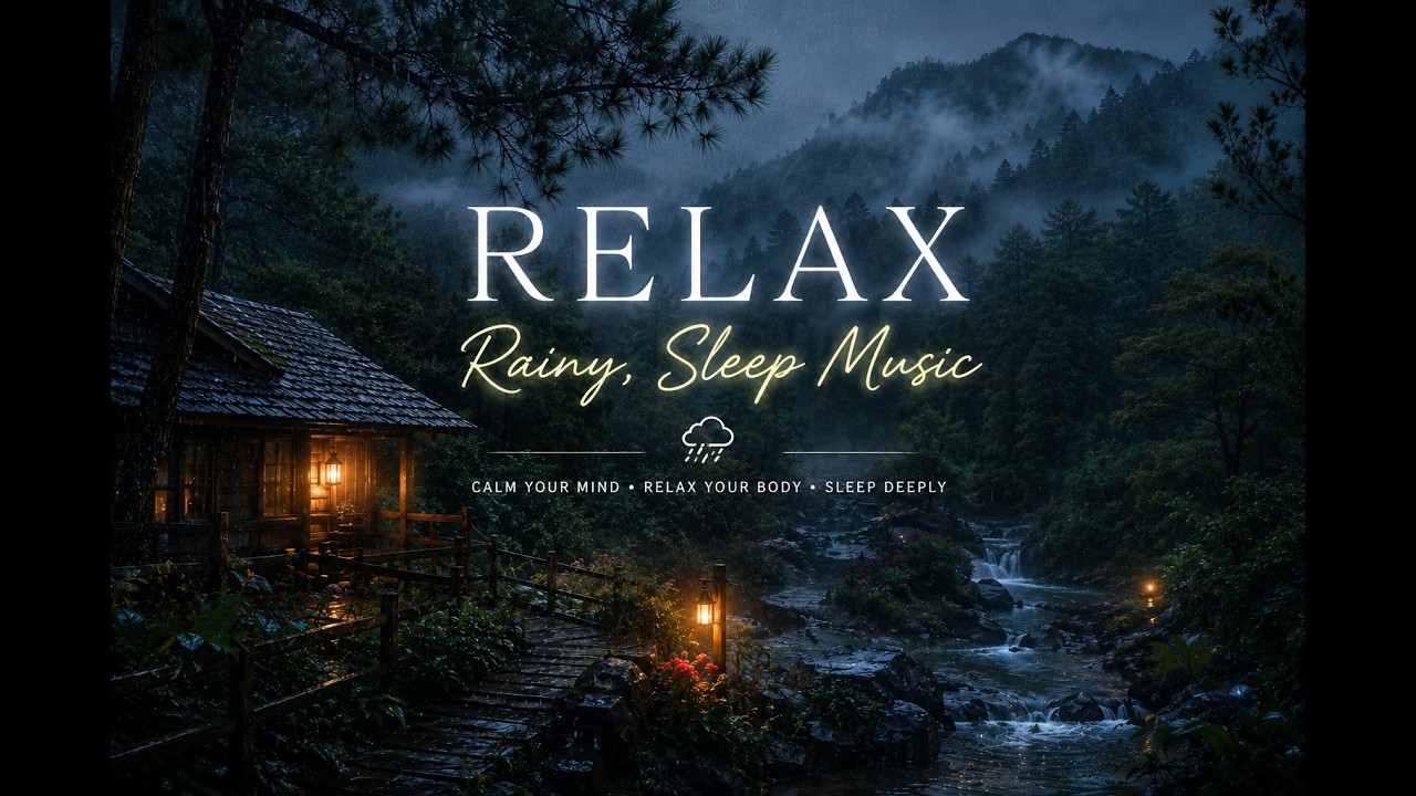 🌧️ Rainy Forest Ambience | Deep Sleep Music & Relaxing Nature Sounds