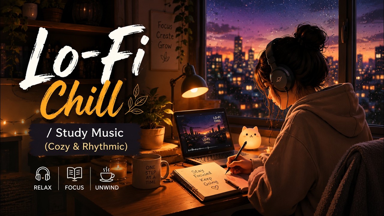 ☕️ Cozy Room Lo-Fi Beats ~ Relaxing Music for Studying, Working, and Chilling [H-ZaNa Official]