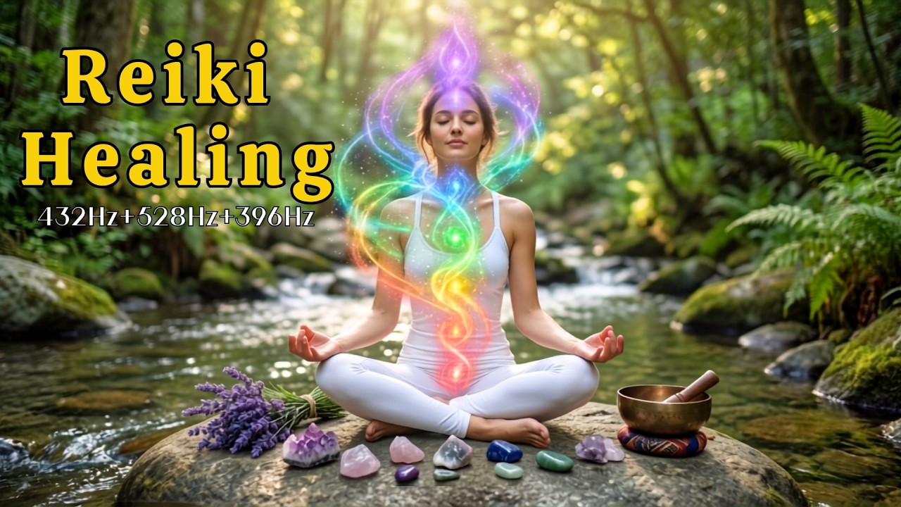 Full Body Healing & Deep Sleep | Reiki Healing Music | Relaxing ( 432Hz+528Hz+852Hz+963Hz ) #2