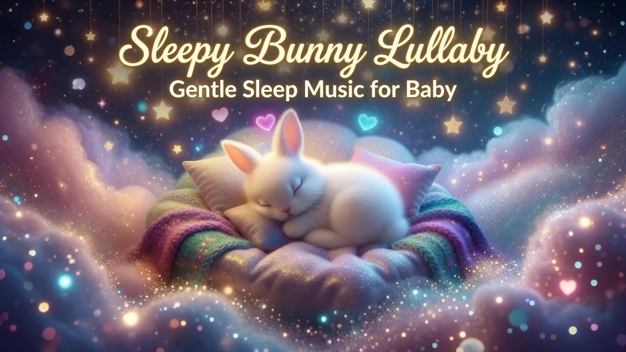 🌙 Sleepy Bunny Lullaby 🐑 Gentle Sleep Music for Baby