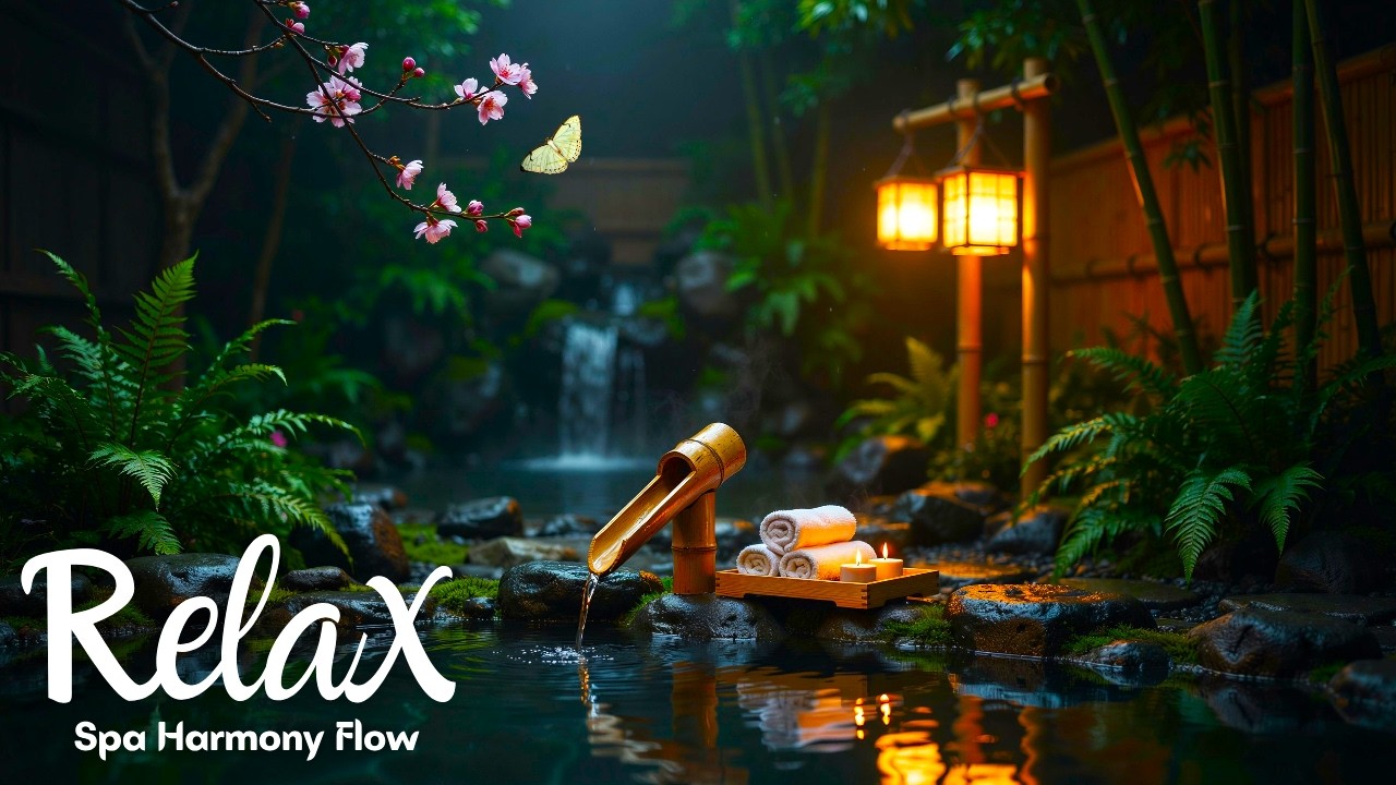 Zen Spa Music – Harmony of Lanterns: Gentle Piano & Crystal Water for Meditation