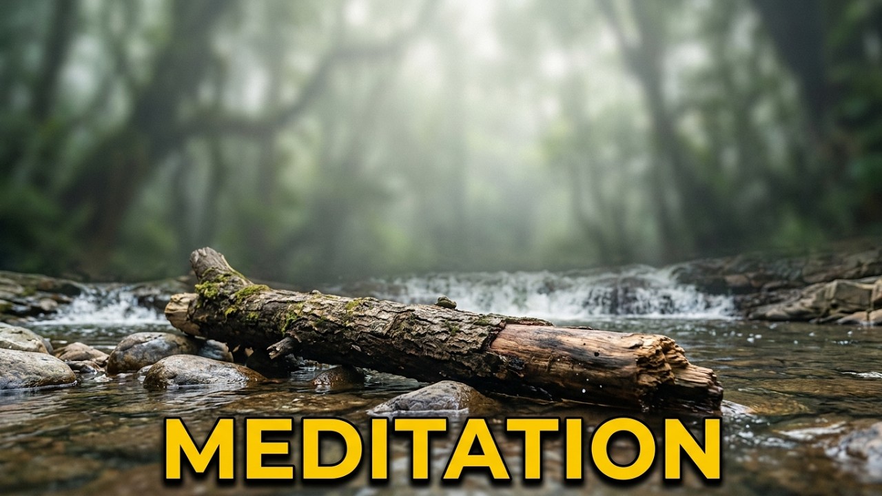 Mountain Stream in the Jungle Relaxing Flowing Water Sounds & Peaceful Music for Sleep & Meditation