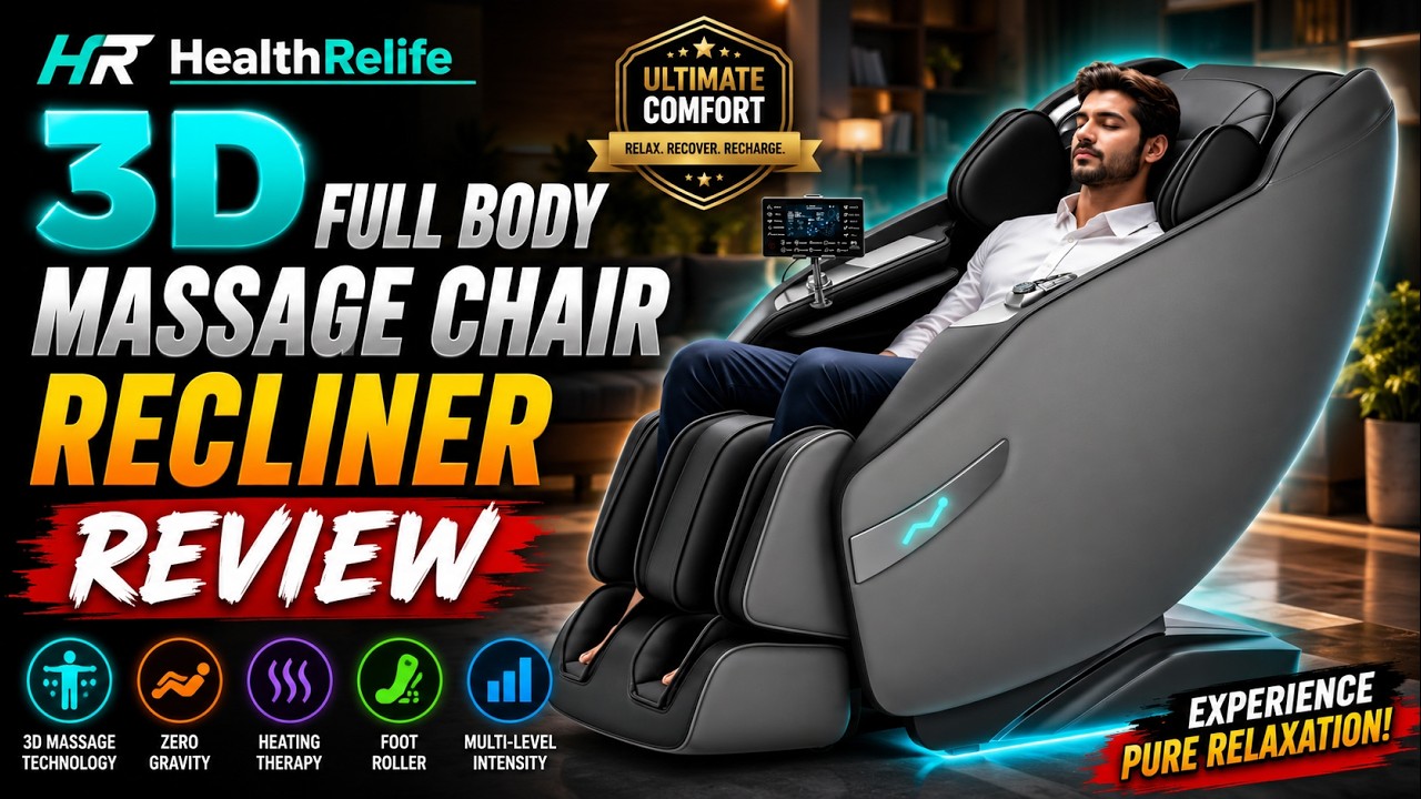 HealthRelife 3D Massage Chair Full Body Recliner Review