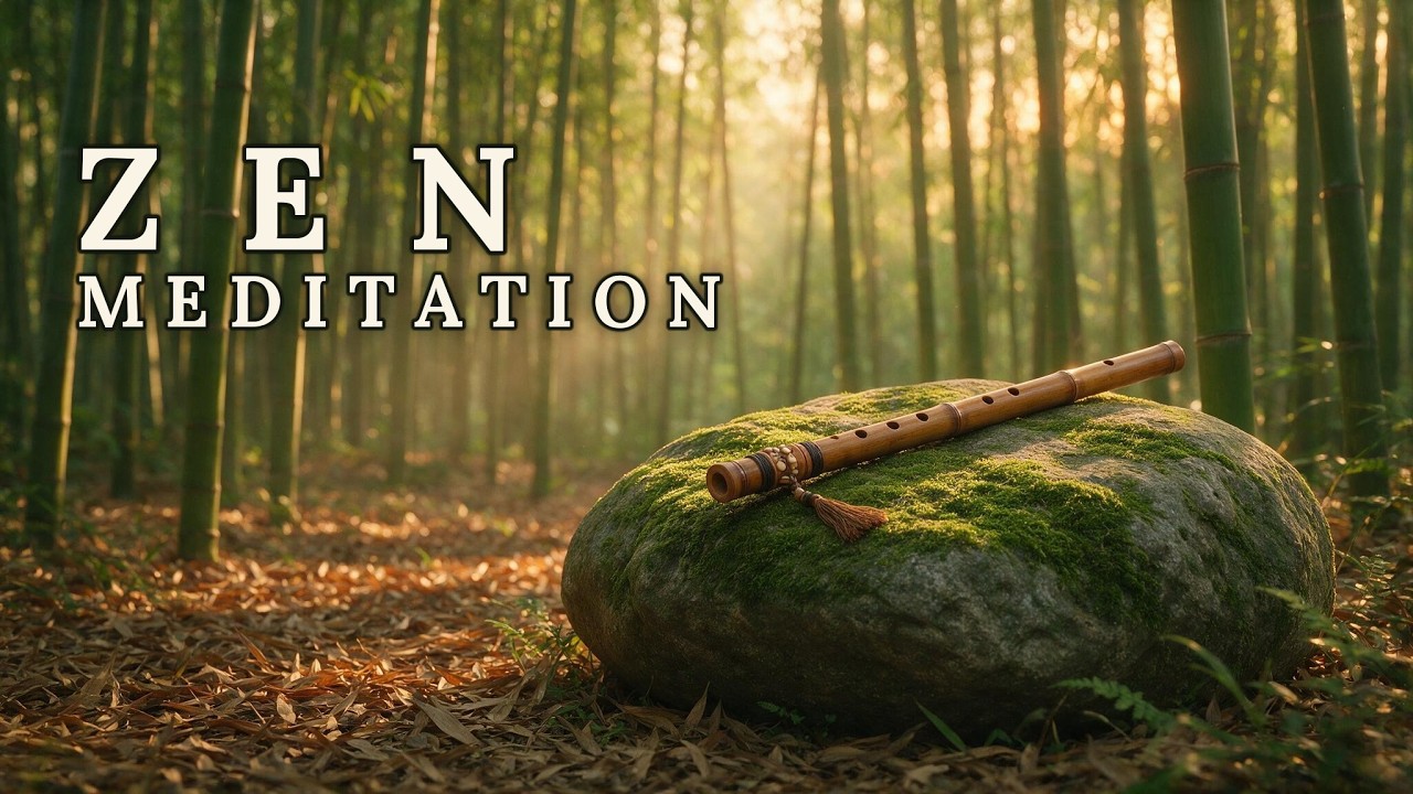 Bamboo Forest at Sunset 🎋 1 Hour Bamboo Flute Meditation Music | Deep Calm & Evening Peace