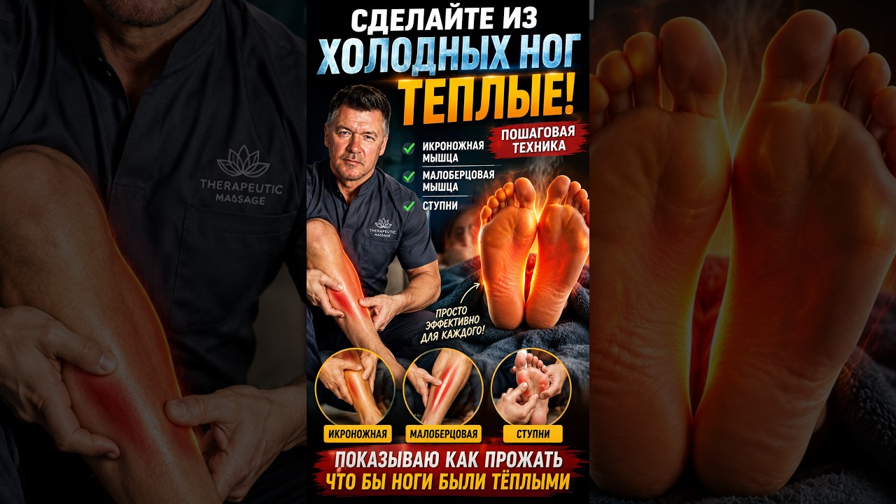 🔥 Сделайте из холодных ног — ТЕПЛЫЕ!