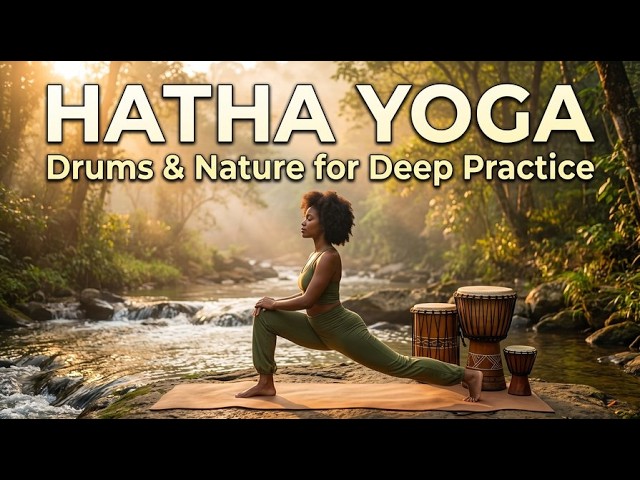 1 Hour Hatha Yoga Music | Earthy Rhythms & Nature for Breath & Balance