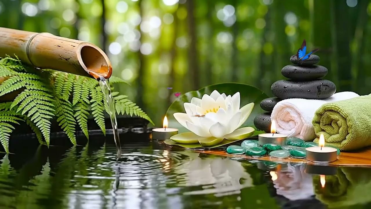 Relaxing Spa Music with Gentle Water Sounds | Healing Piano for Deep Sleep, Meditation & Relaxation