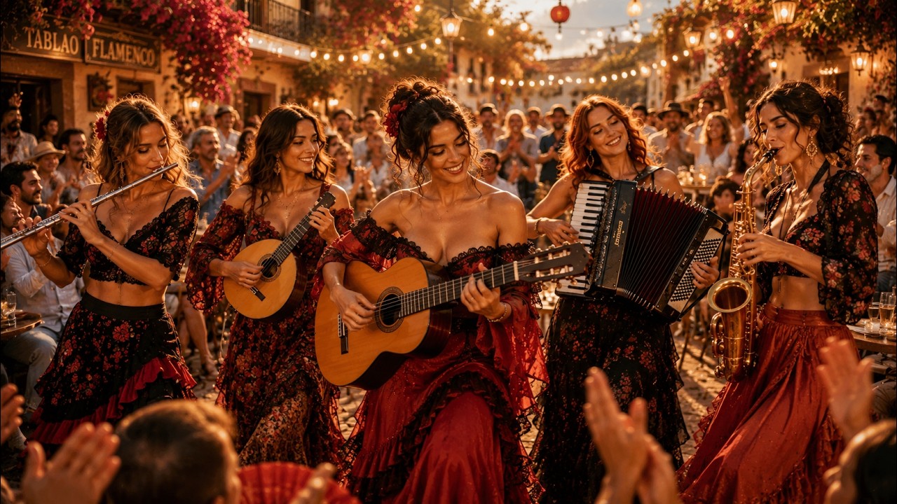 Flamenco Fusion Relaxing Music | Spanish Guitar & Mediterranean Instrumentals 2026 | Flamencoria
