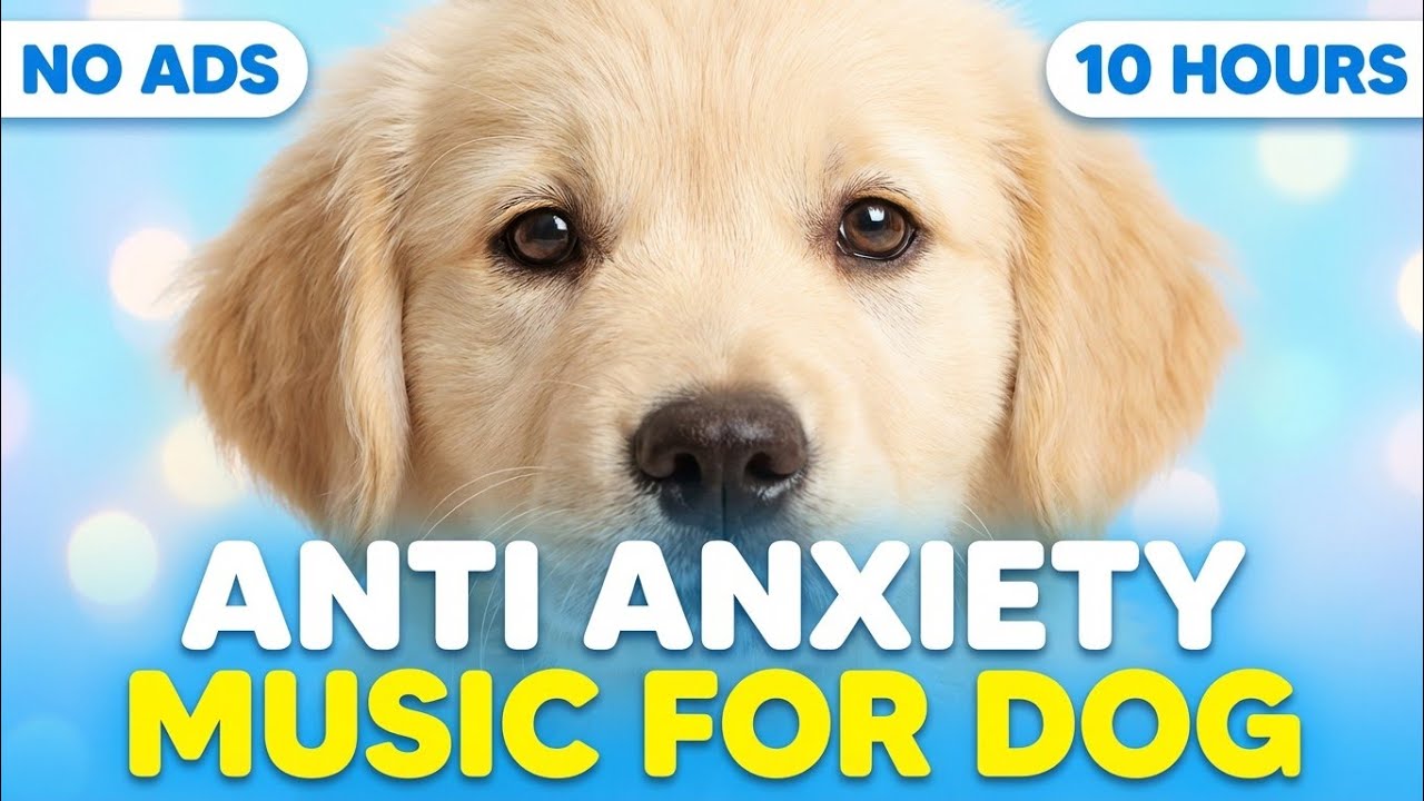 10 Hours Dog Sleep Music 🐶 Calming Music for Dogs with Separation Anxiety