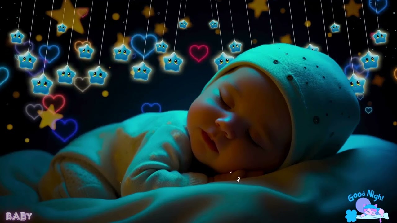 Baby Sleep Music 🎵 Mozart & Brahms Lullaby 🌙 Deep Sleep Music for Calm Night Relaxation