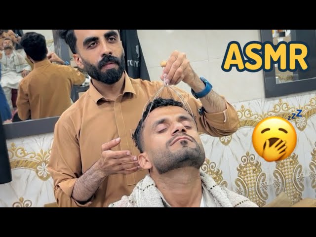 ASMR Head Massage with Intense Hair Pulling & Foam Face Massage | Deep Sleep & Relaxation