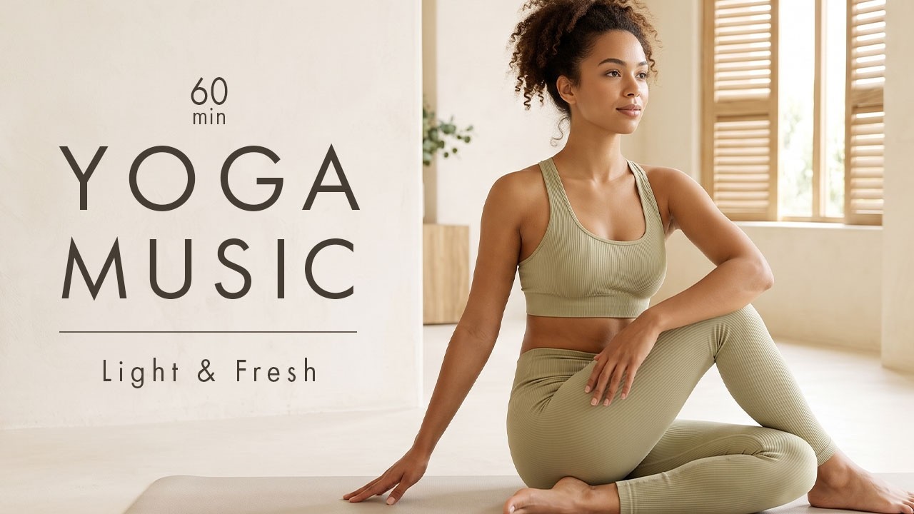 Yoga Music 60 min | Morning Yoga | Light & Fresh | Royalty Free