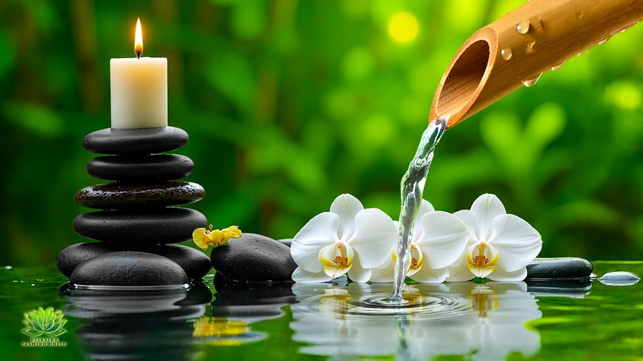 Beautiful Relaxing Music & Flowing Water 🌿 Peaceful Spa Sounds for Meditation, Healing & Deep Sleep