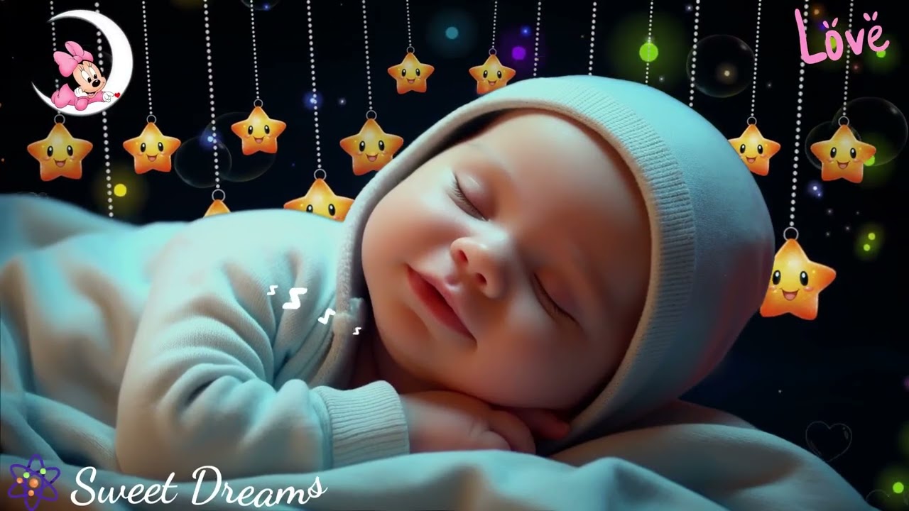 Baby Sleep Music 💫 Sleep Instantly in 3 Minutes 💕 Mozart & Brahms Lullabies for Sweet Dreams