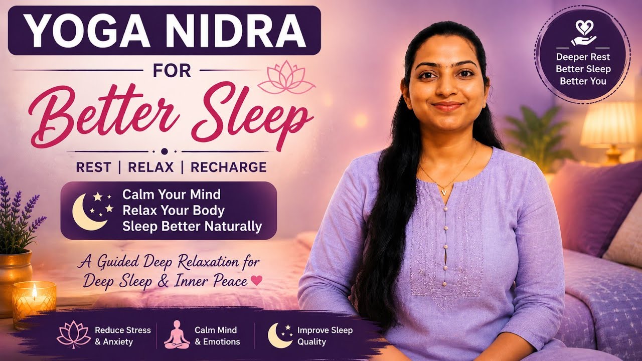 Yoga Nidra for Better Sleep | Deep Relaxation & Calm Mind. நல்ல தூக்கத்திற்கான யோக நித்ரா 🌙🧘‍♀️
