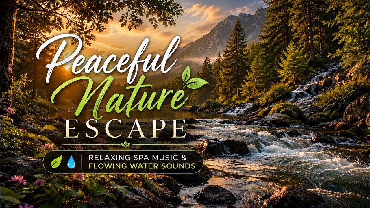 Peaceful Nature Escape | 30 Min Relaxing Spa Music & Flowing Water Sounds