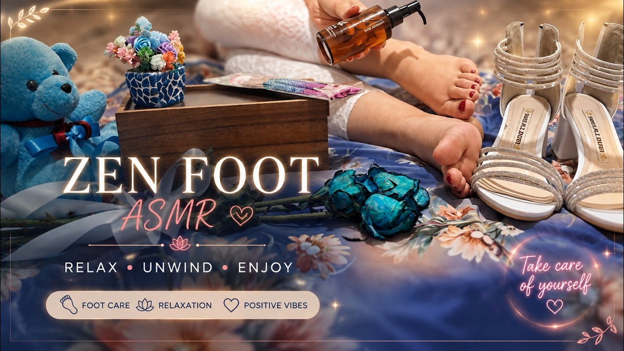 Foot massage after wearing high heels