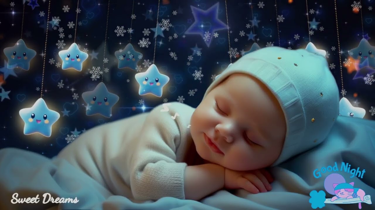 Baby Sleep Music 🌙 Beat Insomnia in 3 Minutes ✨ Mozart & Brahms Lullabies 🎵 Baby Sleep Fast Tonight