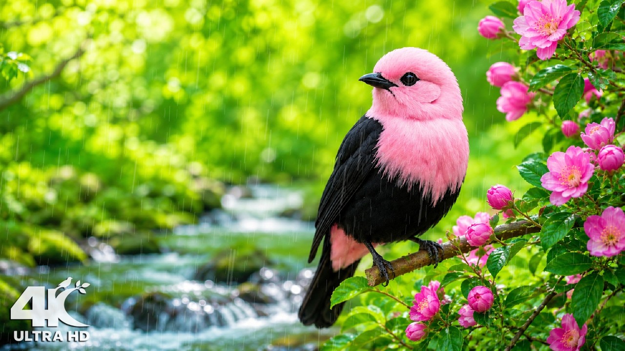 Beautiful Bird Sounds and Gentle Rain 🍃 Relaxing Nature Sounds for Sleep, Calm & Serenity 🌧️