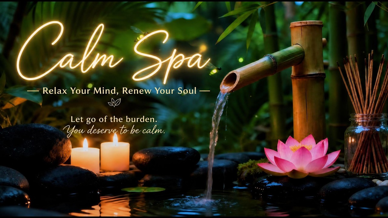 Deep Calm Spa Music 🌿 Relax Deeply and Sleep in Peace,Relaxing After a Long Day 24